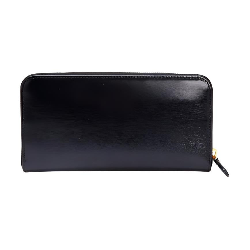 PRADA Cow Leather Wallet Women's Black