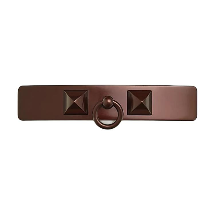 HERMES Aluminum Hair Clips Women's Dark Red