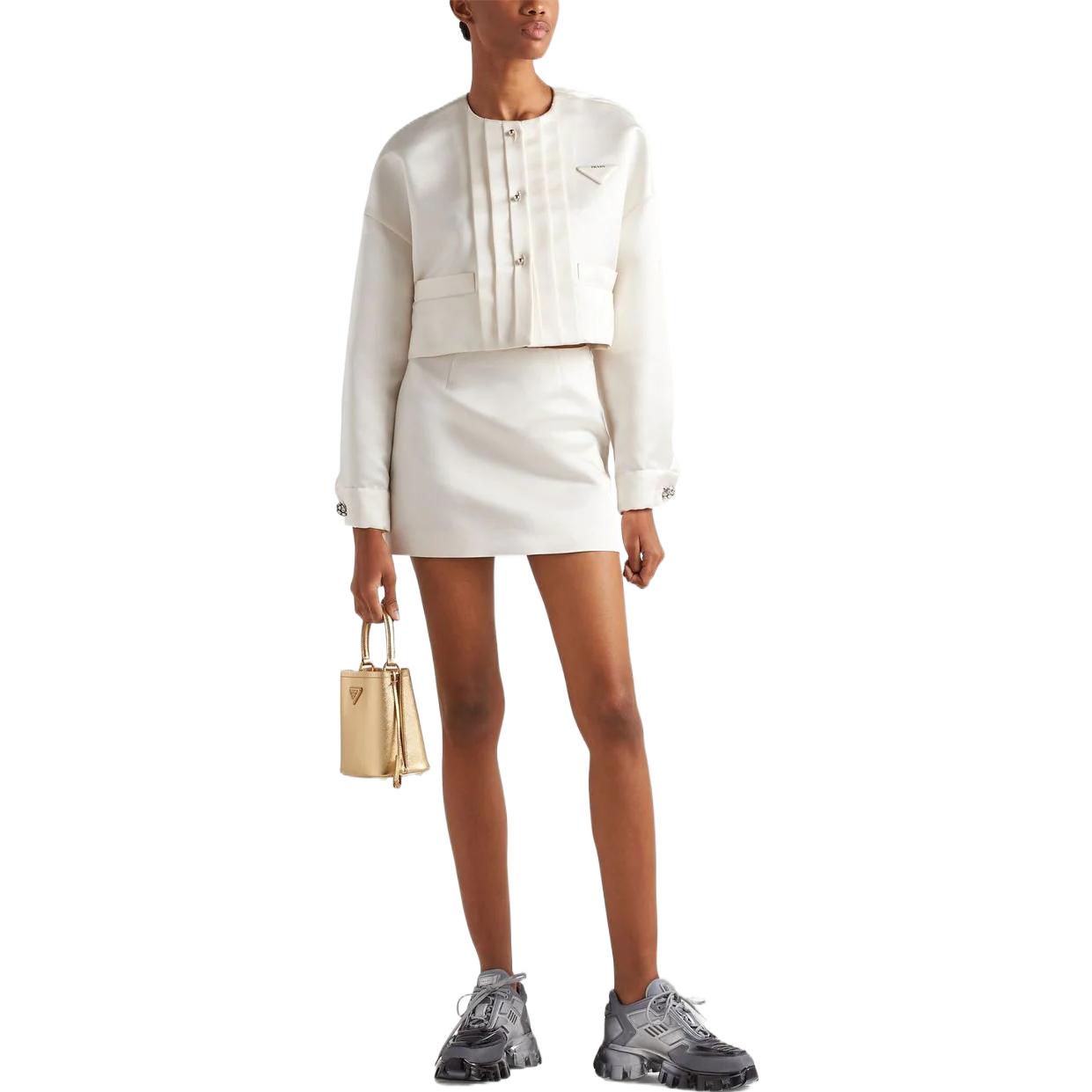PRADA Casual Short Skirts Women's White