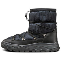 DIOR Snow Ankle Boot Black Oblique Nylon