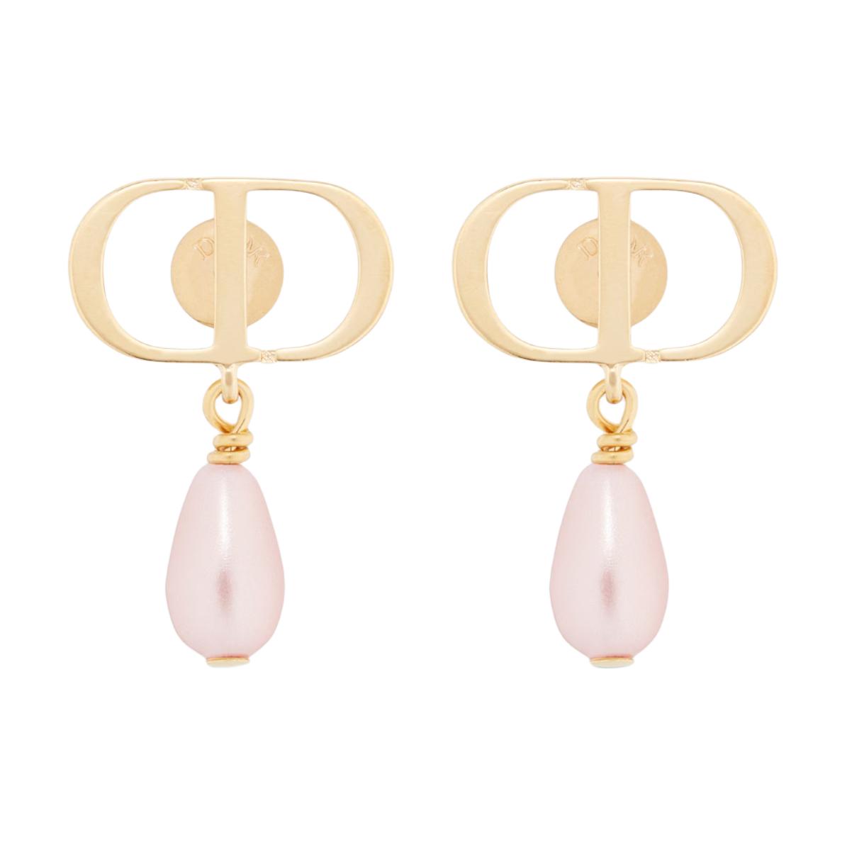 DIOR Metal Earrings Women's Pink