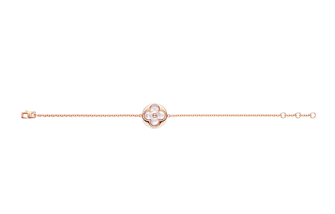 LOUIS VUITTON Color Blossom Sun Bracelet Pink Gold And White Mother-of-pearl