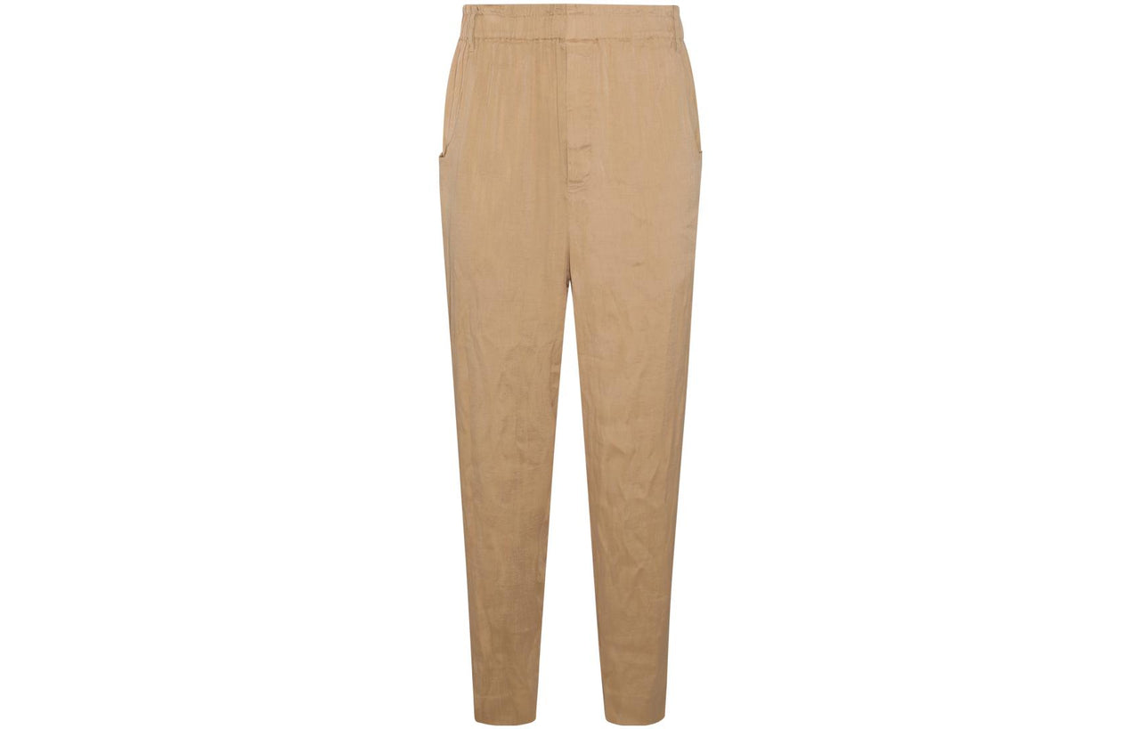 SAINT LAURENT High Waist Straight Leg Trousers