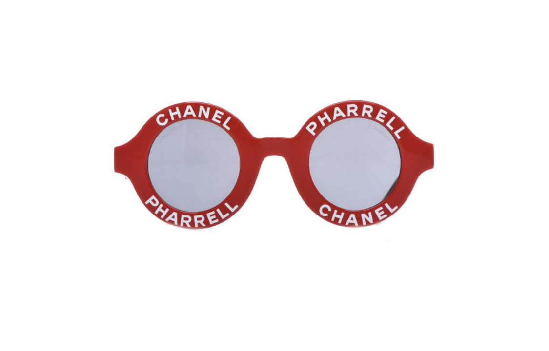 CHANEL - Round Sunglasses Unisex Red