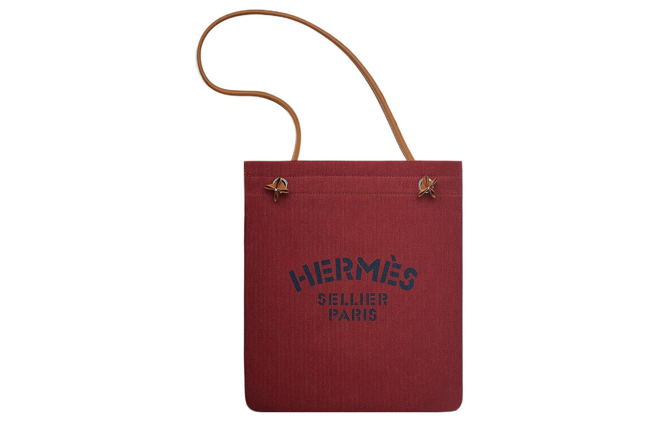 HERMES Aline Canvas With Swift Calfskin Portable Crossbody Bag Shoulder Bag Women's 55 Hermes Red