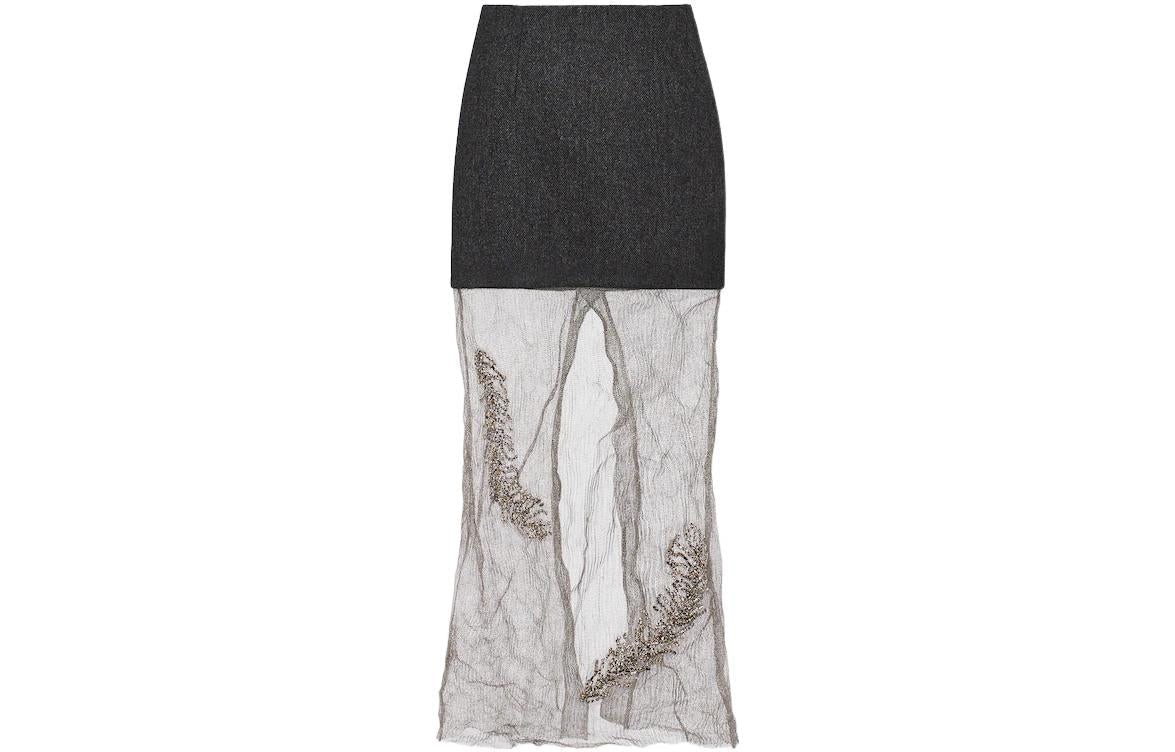 PRADA Casual Long Skirts Women's Black