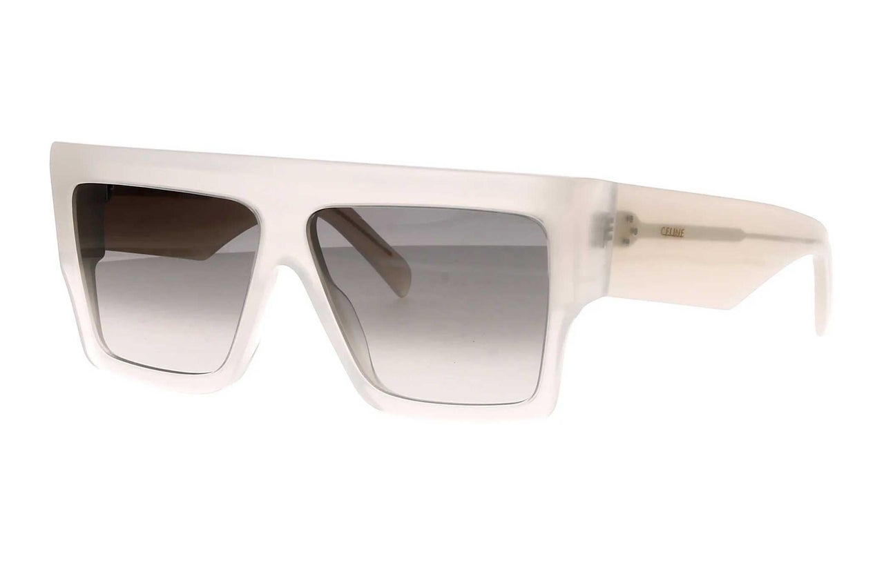 CELINE Acetate Square Sunglasses Women's White