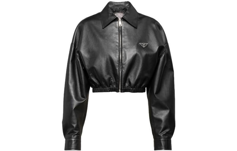 PRADA Cropped Leather Jacket