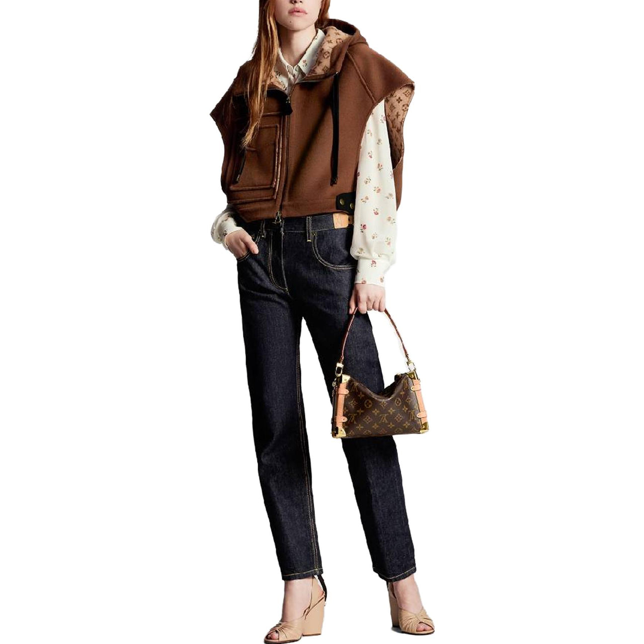 LOUIS VUITTON Double Face Open-Arm Jacket