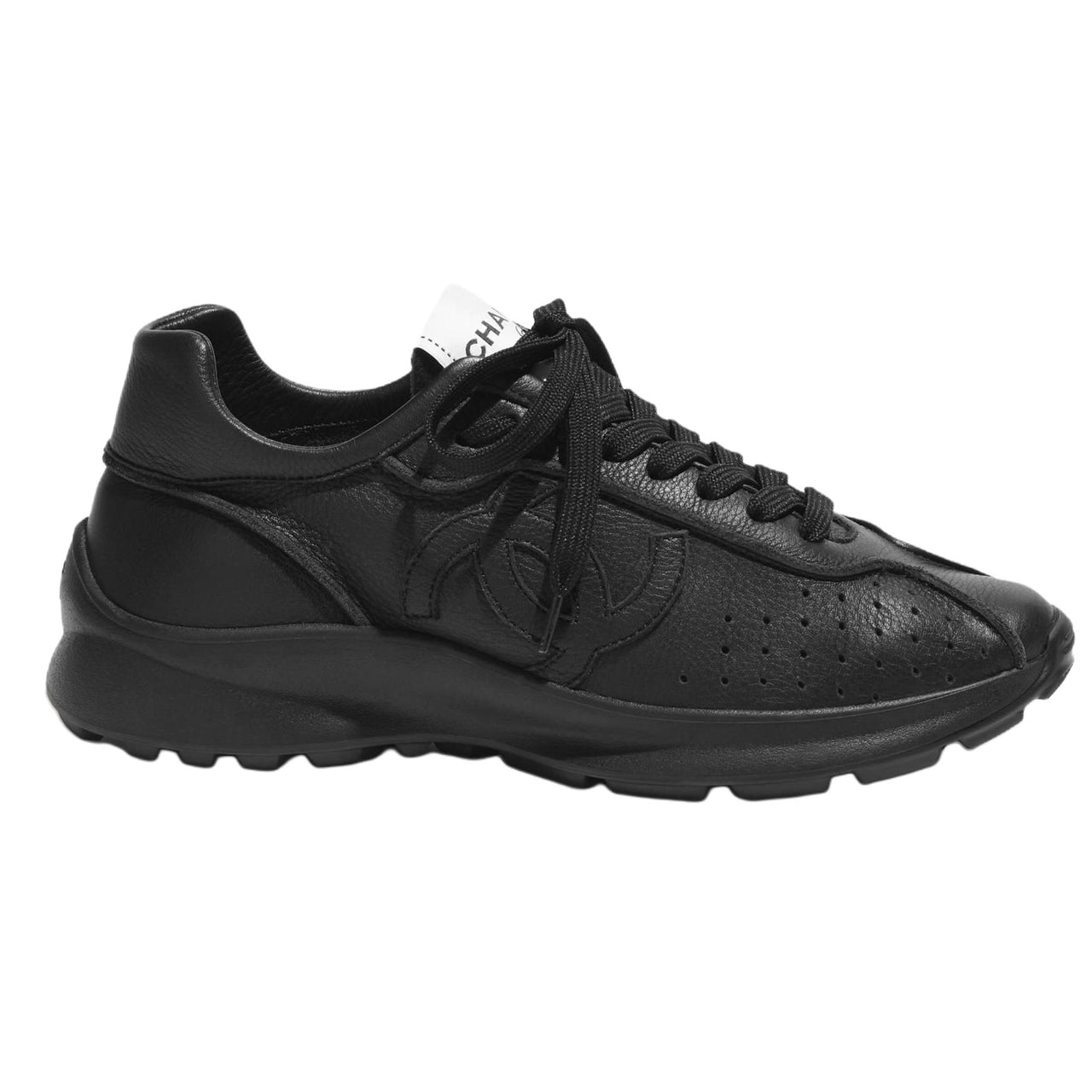 CHANEL Low Top Casual Shoes Women's Black