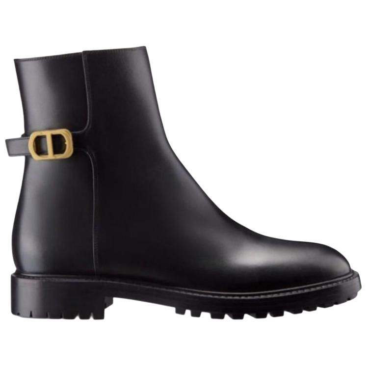 DIOR 30 Montaigne Ankle Boots Women's Black
