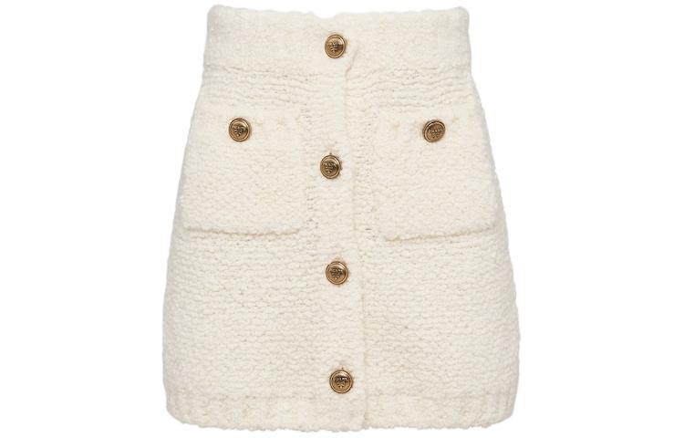 PRADA Casual Short Skirts Women's White