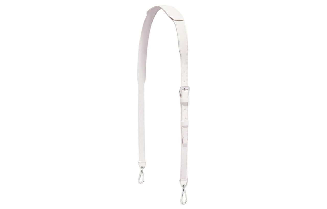 GOYARD Cow Leather Bag Straps Medium Size Unisex White