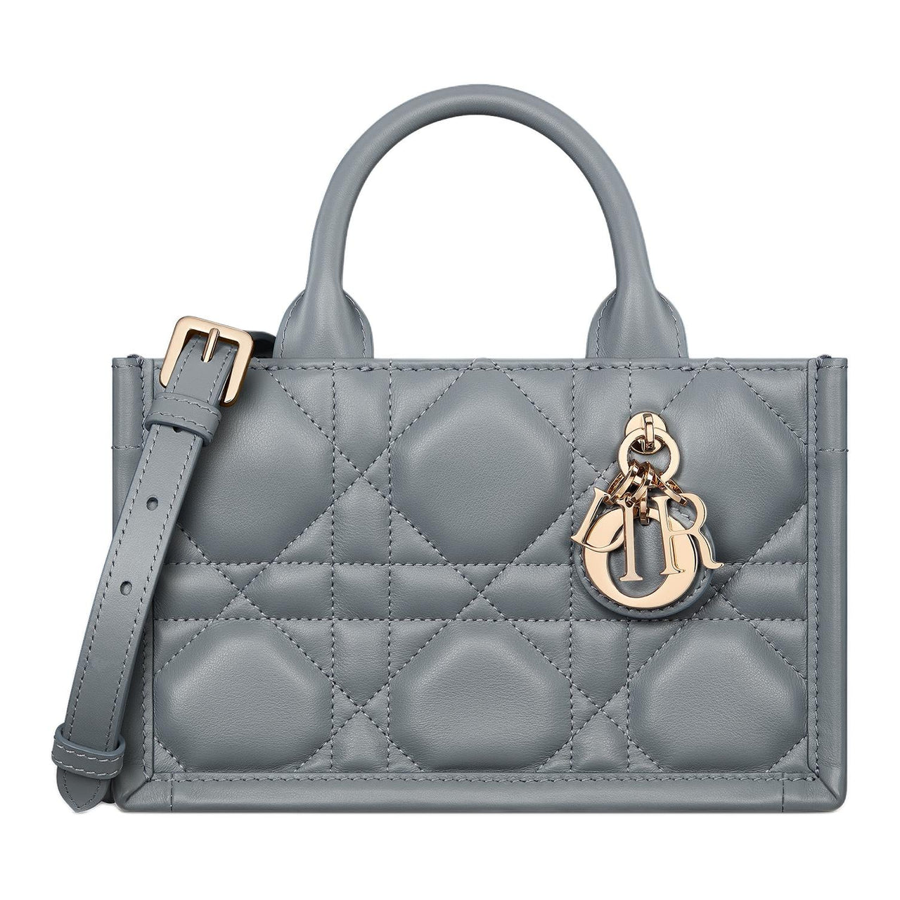 DIOR BookTote Calfskin Tote Bag, Shopping Bag, Shoulder Bag, Crossbody Bag, Handbag Mini Women's Cloud Blue