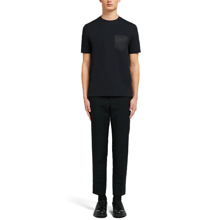 PRADA Embroidered Logo Chest Pocket T shirt