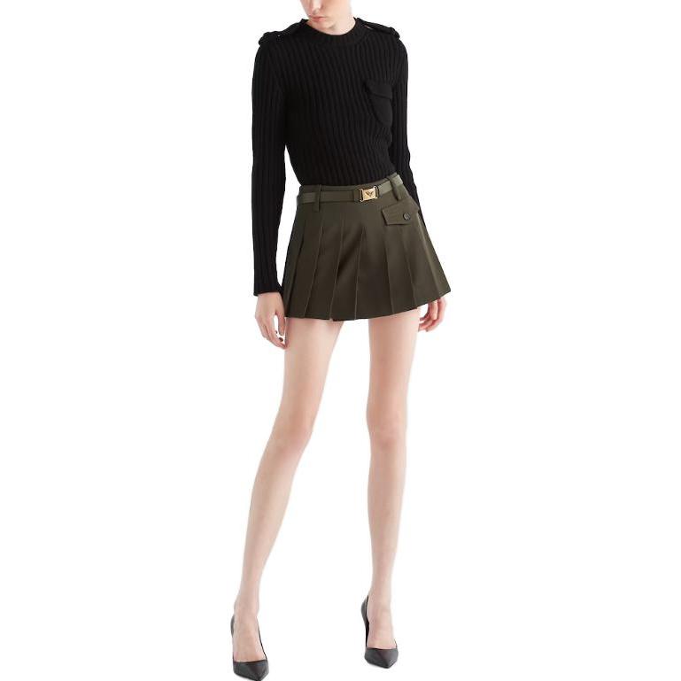 PRADA Casual Short Skirts Women's Green
