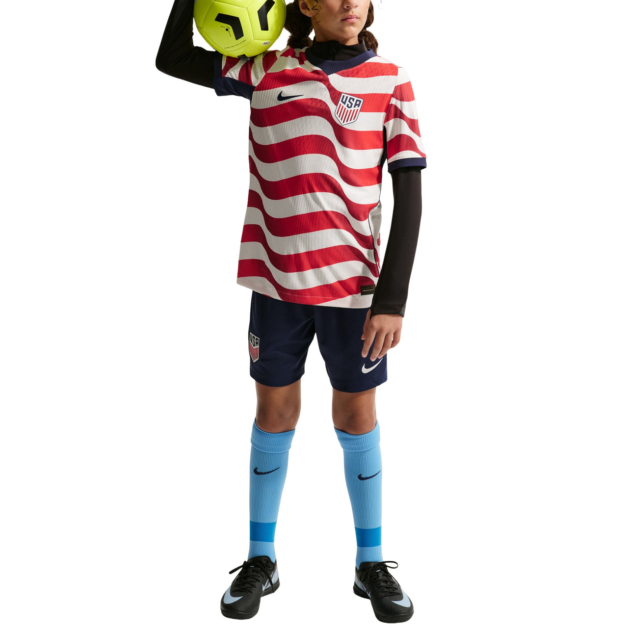 (GS) Nike USMNT 2026 Match Home Aero-FIT Authentic Jersey 'Sail Midnight Navy' IB5061-133