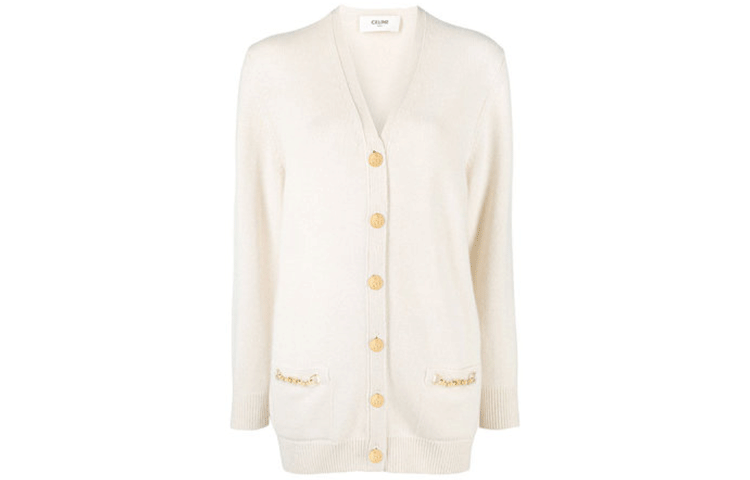 CELINE Cashmere Sweaters Women's White