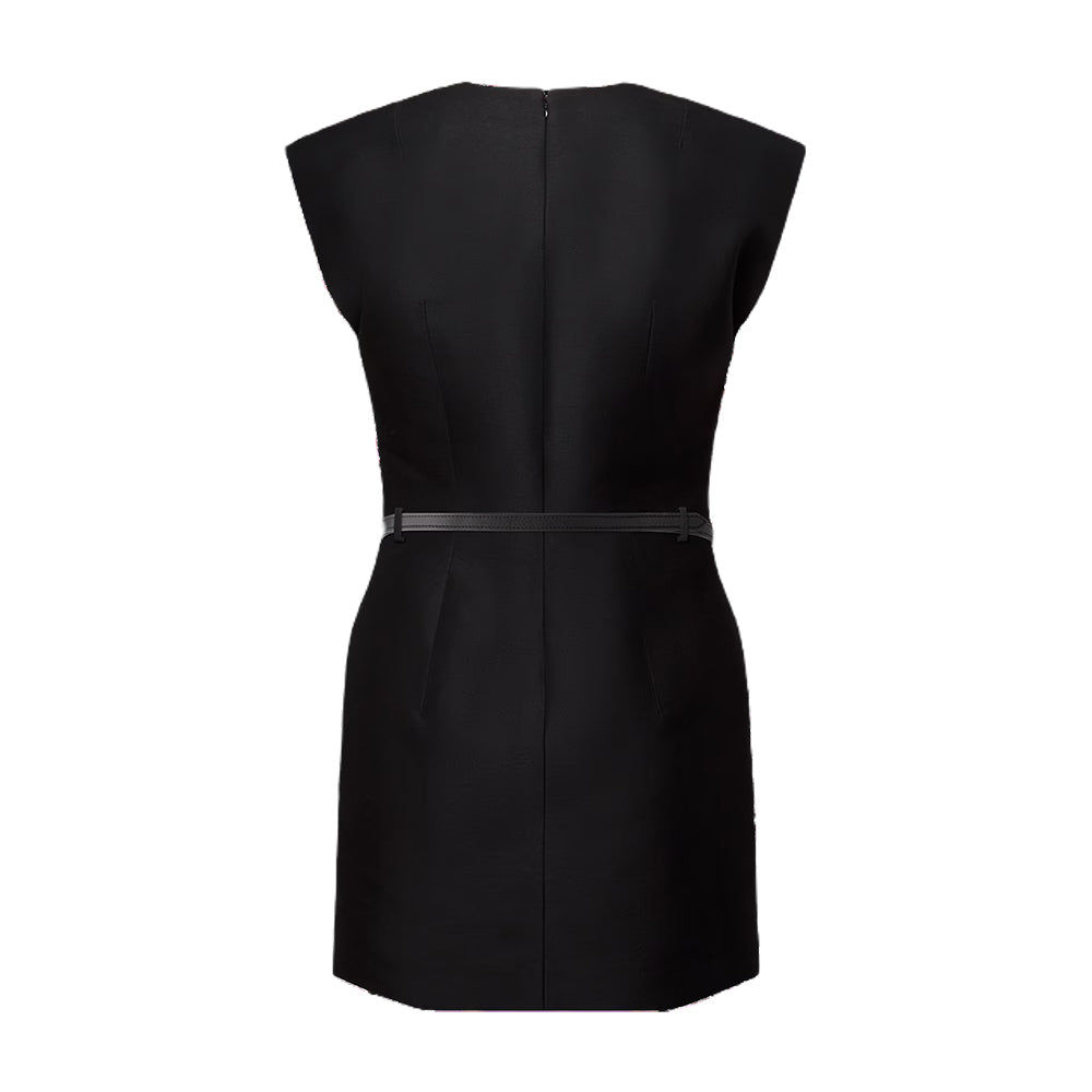 LOUIS VUITTON V-Neckline Fitted Dress