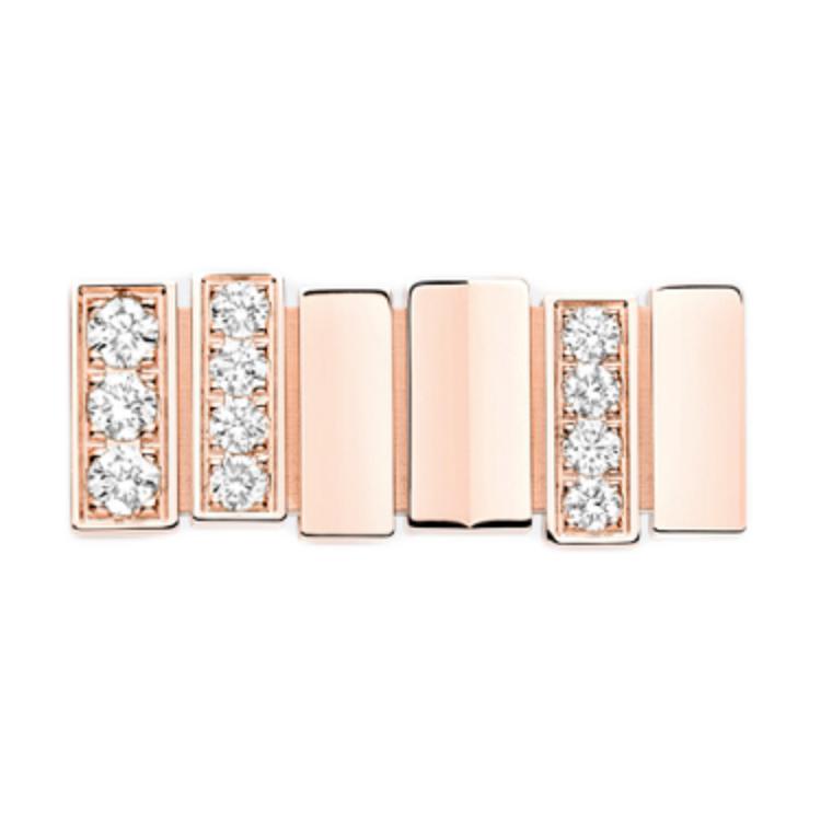 DIOR Diamond 0.10 Carat Earrings Unisex Rose