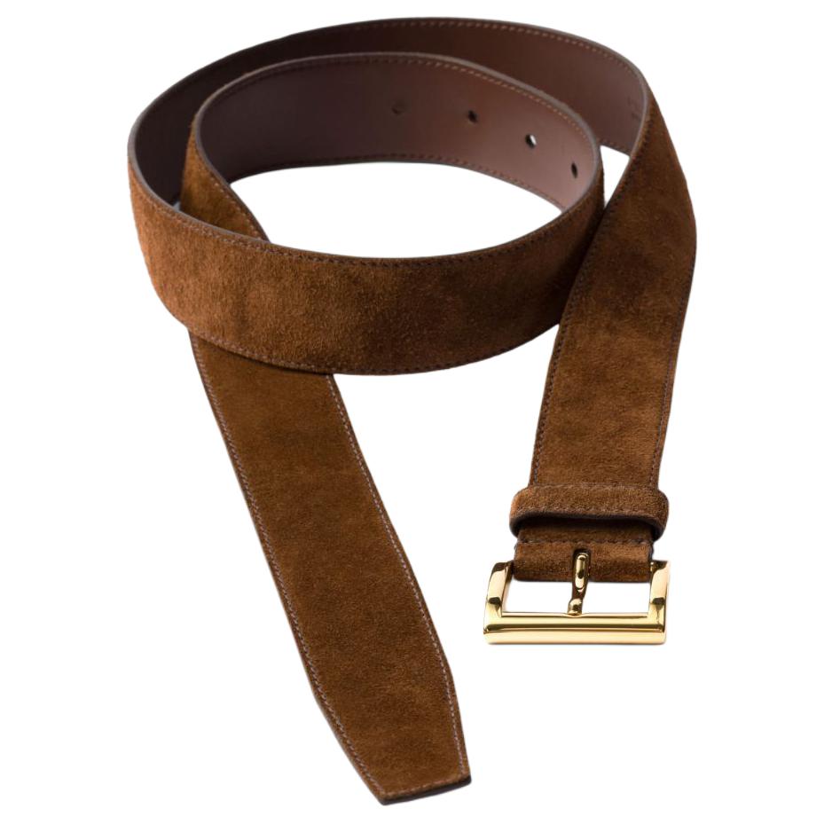 PRADA Buckled Suede Belt