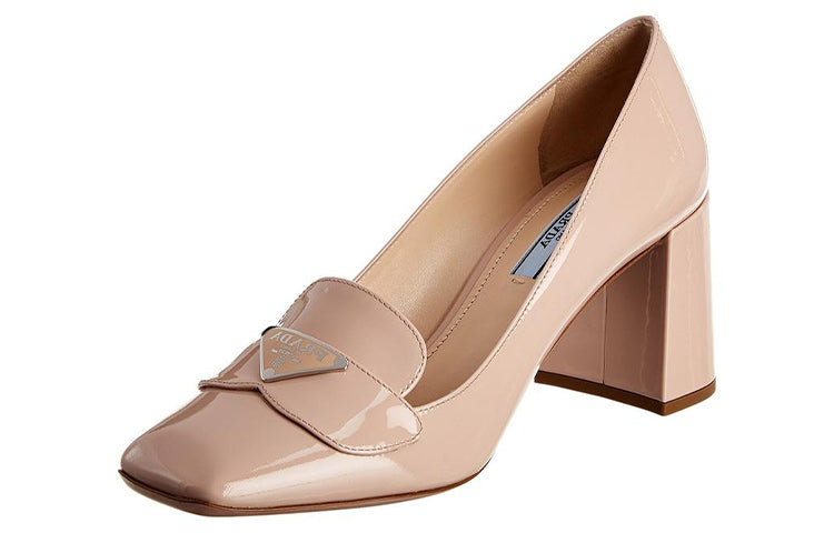 PRADA Chunky Heel High Heels Women's Pink