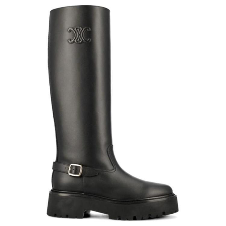 CELINE Triope Knee-high Boots Women's Black