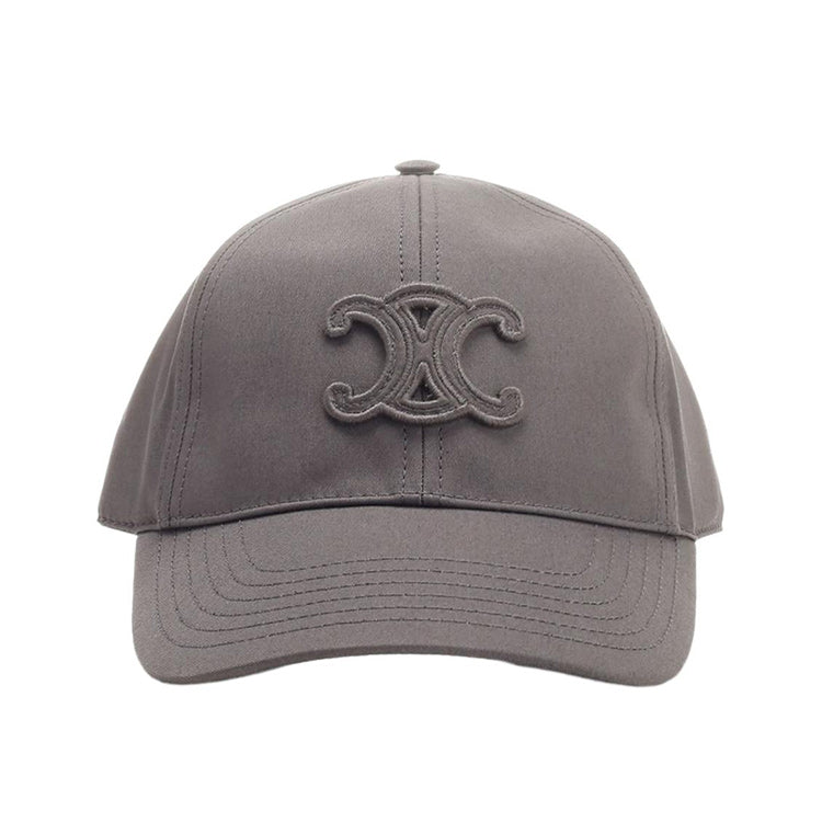 CELINE Cotton Baseball Caps Women's Gray