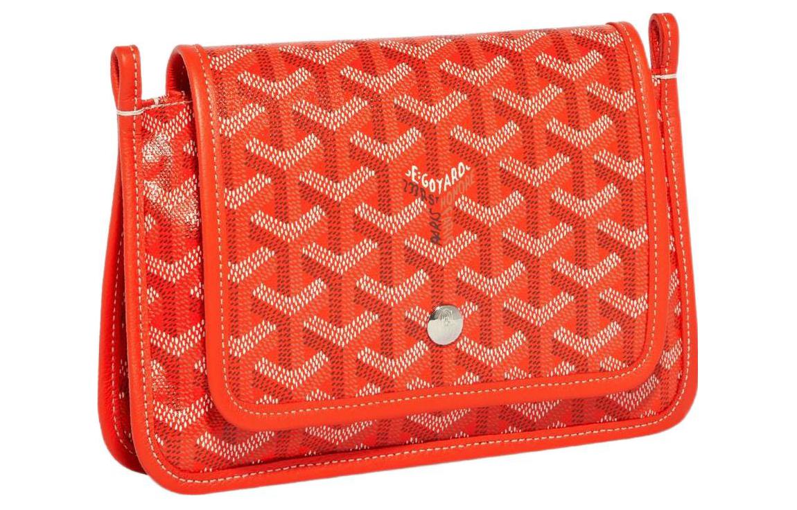 GOYARD Plumet Canvas With Leather Envelope Bag Crossbody Bag Shoulder Bag Unisex Orange/Multicolor Pink Small Heart