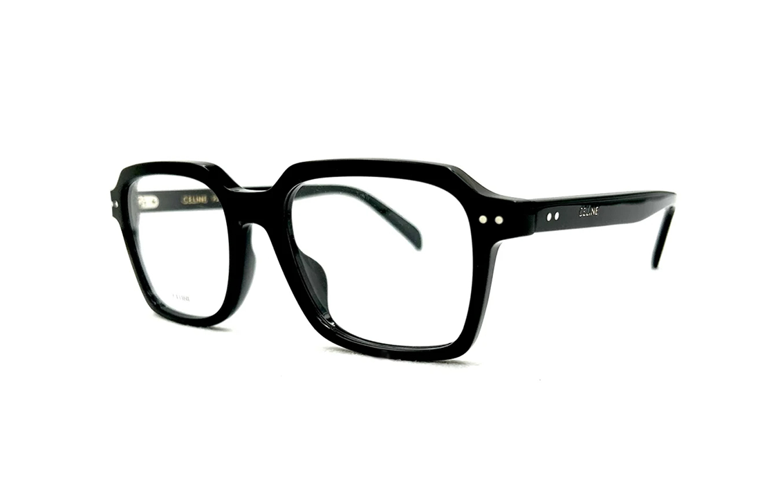 CELINE Acetate Square Eyeglass Frames Men's Black