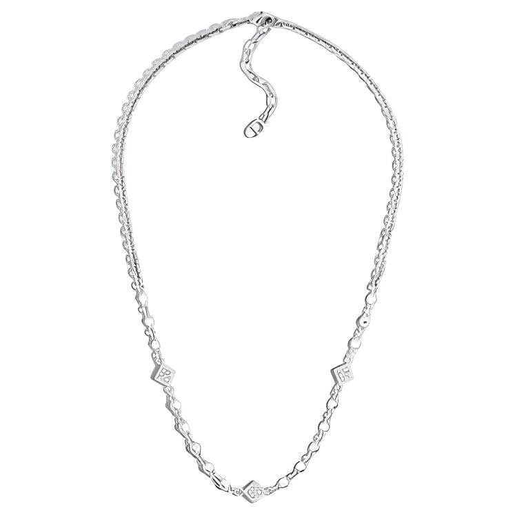 DIOR Brass Necklaces Men's Silver