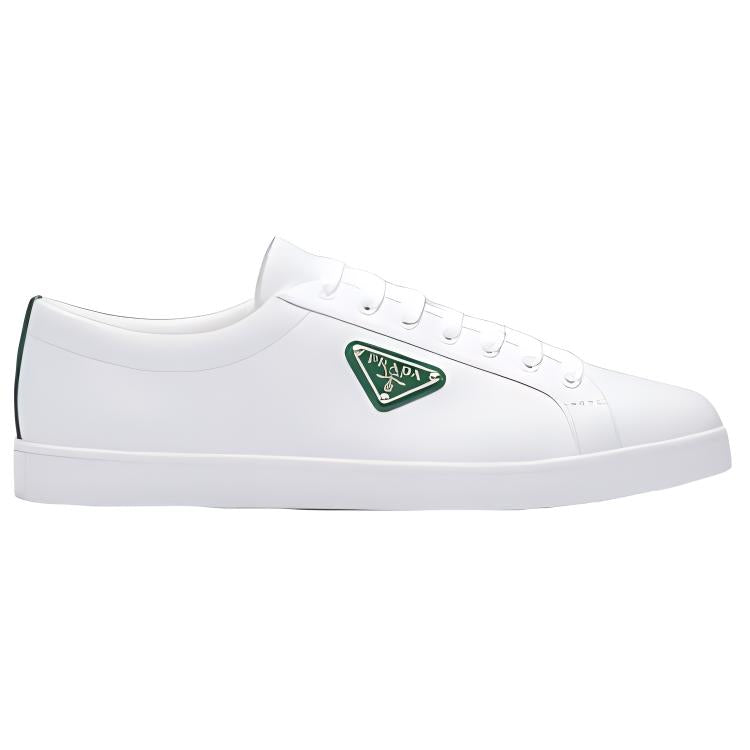 PRADA Brushed Sneakers Leather White White Mango