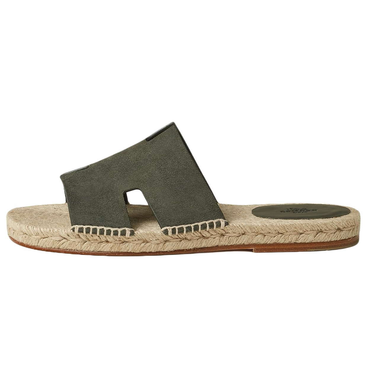 HERMES Antigua Slide Slippers Men's Forest Green