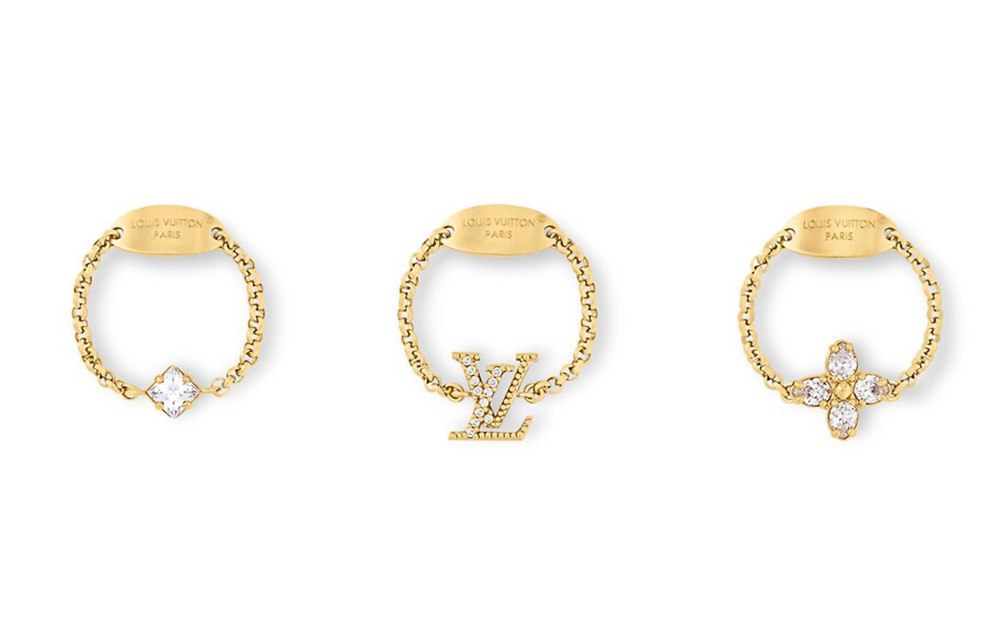 LOUIS VUITTON Lady Lv Ring Set