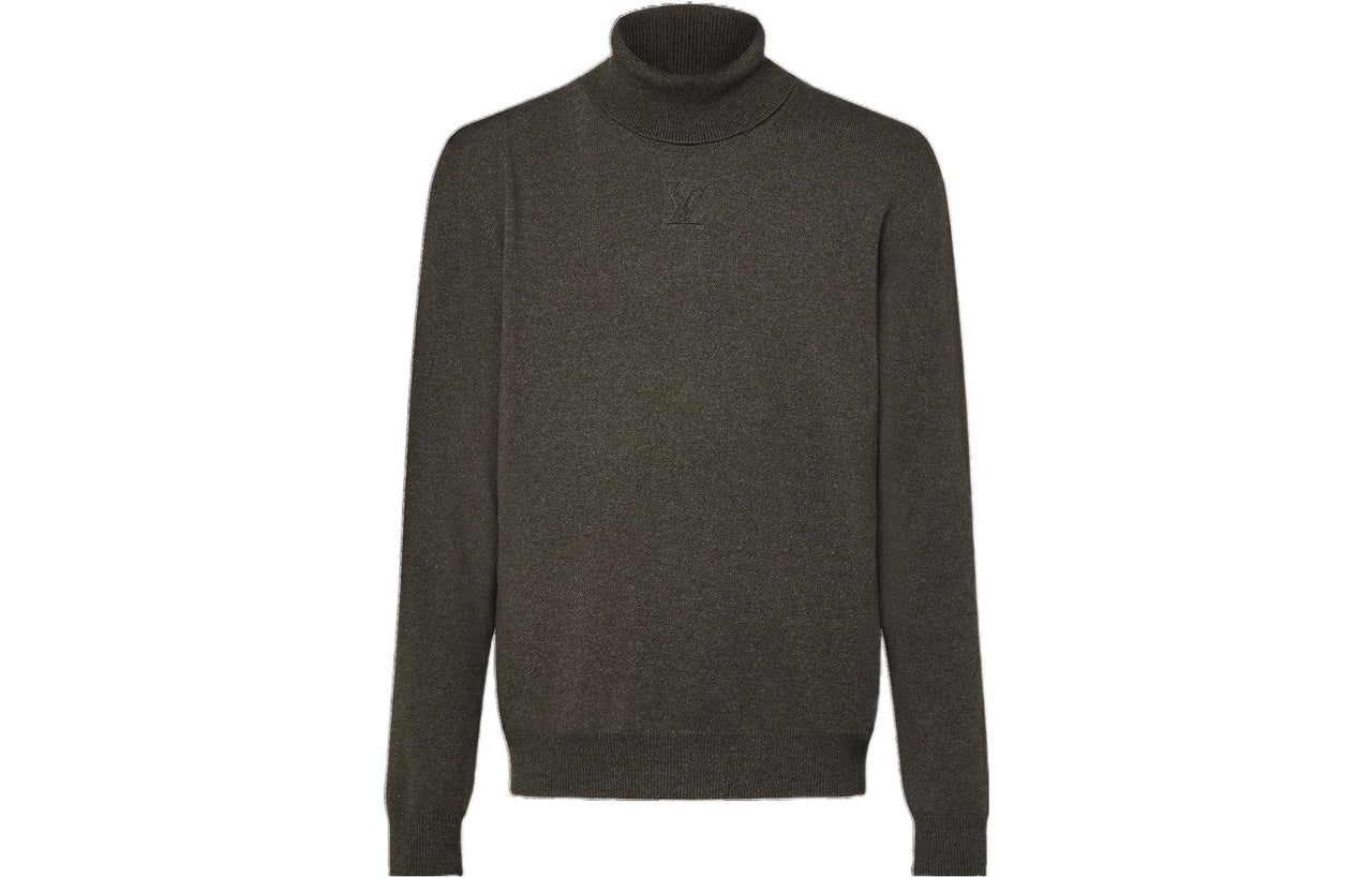 LOUIS VUITTON Cashmere Sweaters Men Dark Gray