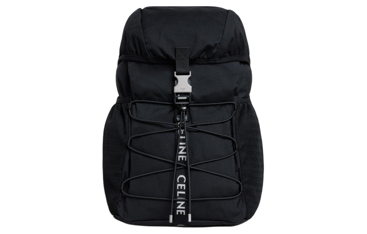 CELINE Fabric Backpack Medium Size Men's Black