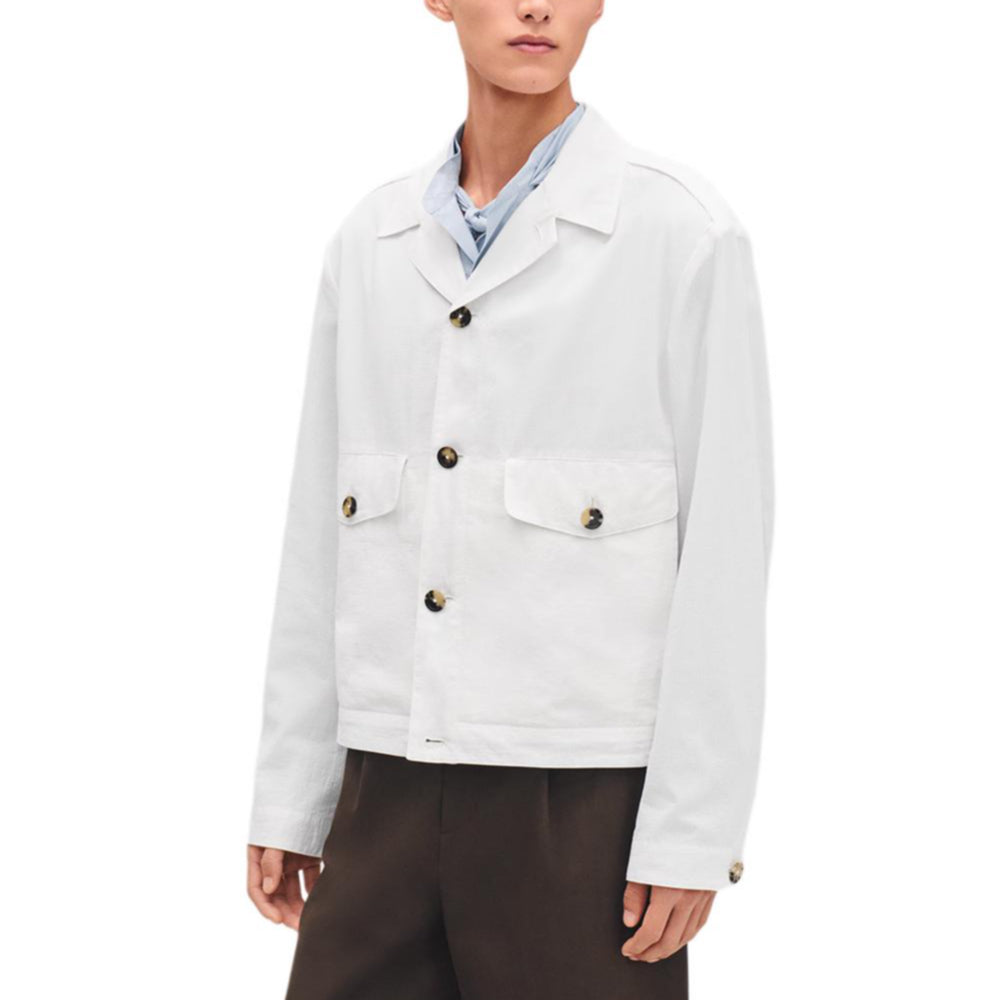 HERMES Jackets Coats Men's White