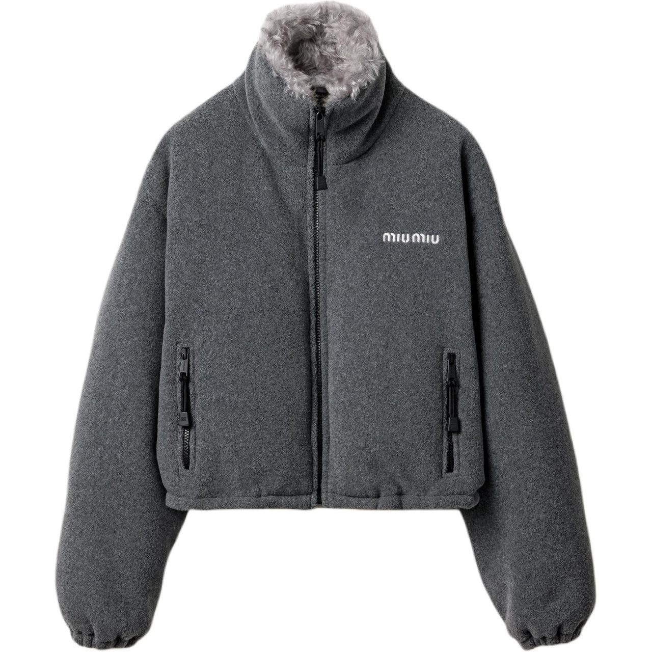 MIU MIU FW24 Down Jacket Women's Gray