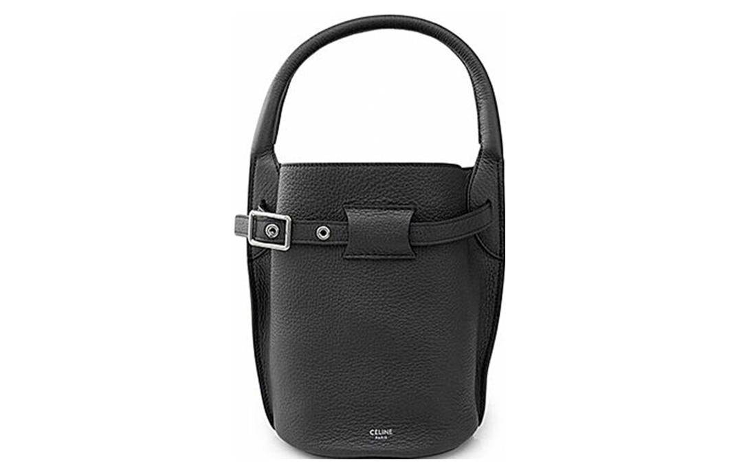 CELINE Calfskin Bucket Bags Handbags Regular Women's Marine Blue