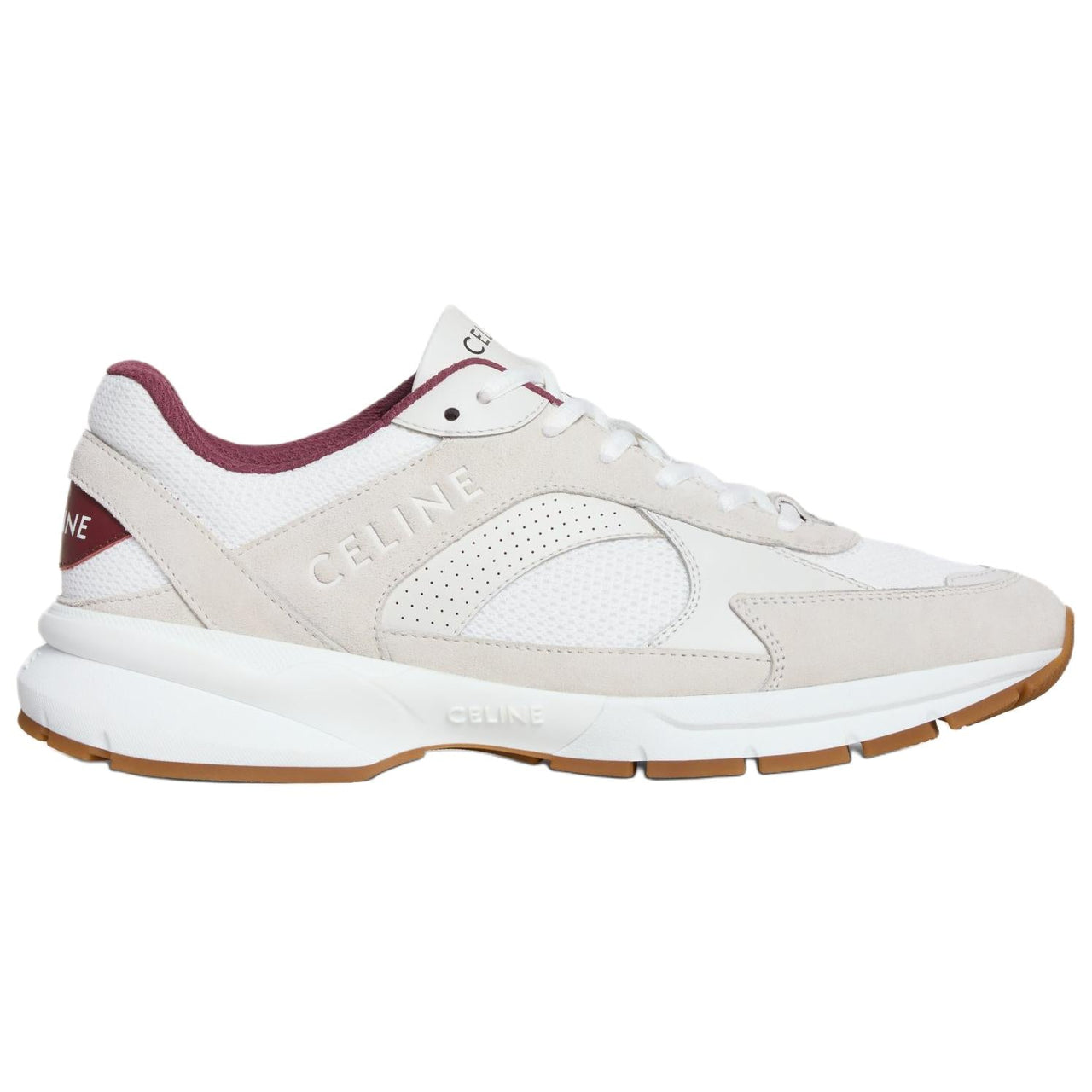 CELINE CR 03 Low Top Casual Shoes Men's White Red