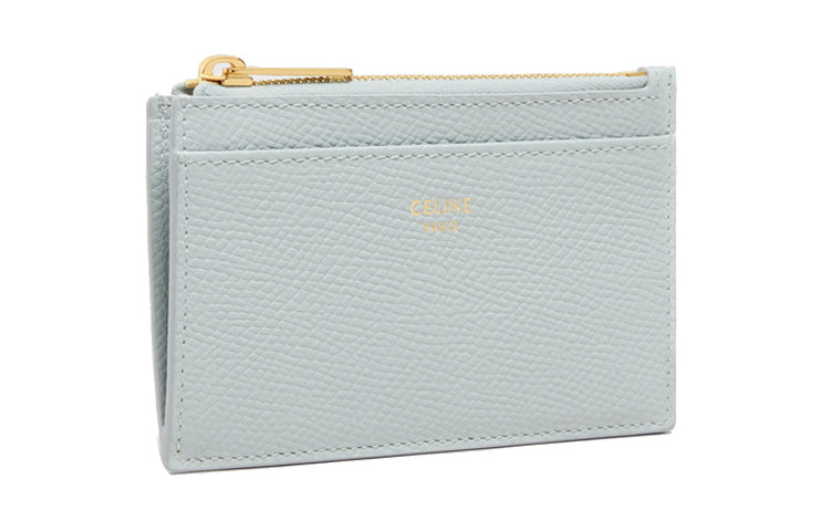 CELINE Cow Leather Card Holder Regular Women's Ore Color