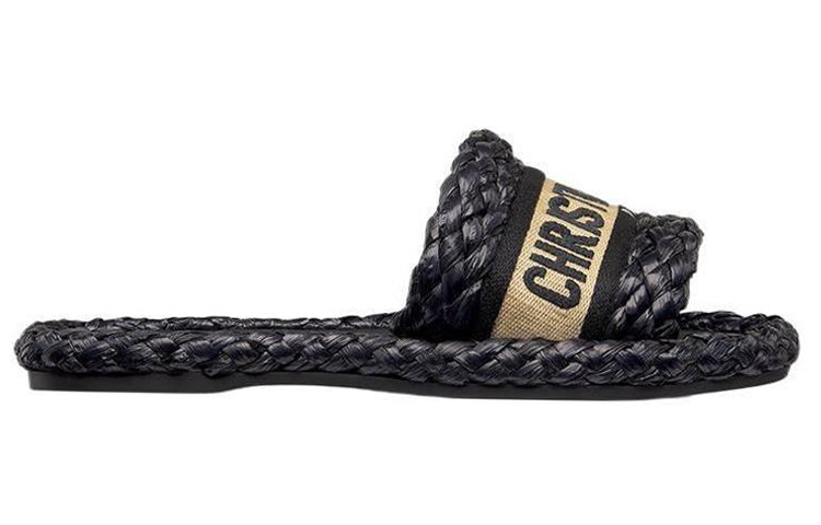 DIOR Dway Quiet Slide Slippers Women's Black