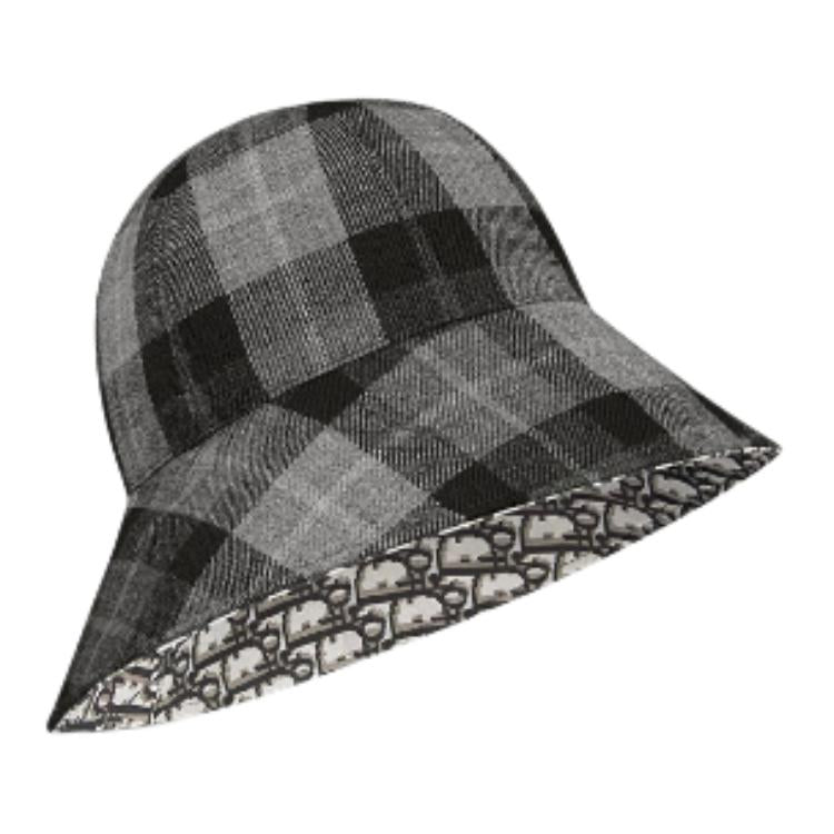 DIOR Wool Bucket Hats Women's Gray