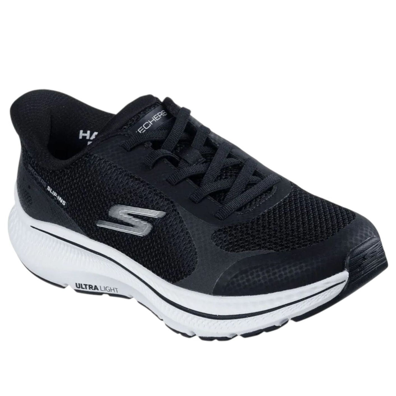 (WMNS) Skechers Go Run Consistent 2.0 Slip Ins 'Black White' 128619-BKW