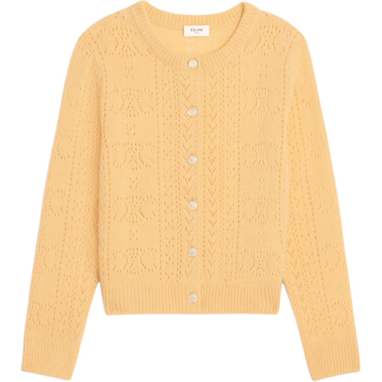 CELINE Cardigan In Shetland Pointelle