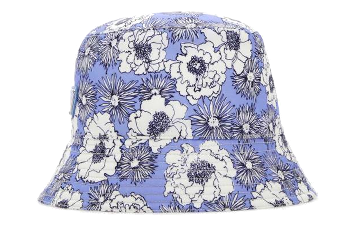 PRADA Cotton Bucket Hats Men's Blue Purple