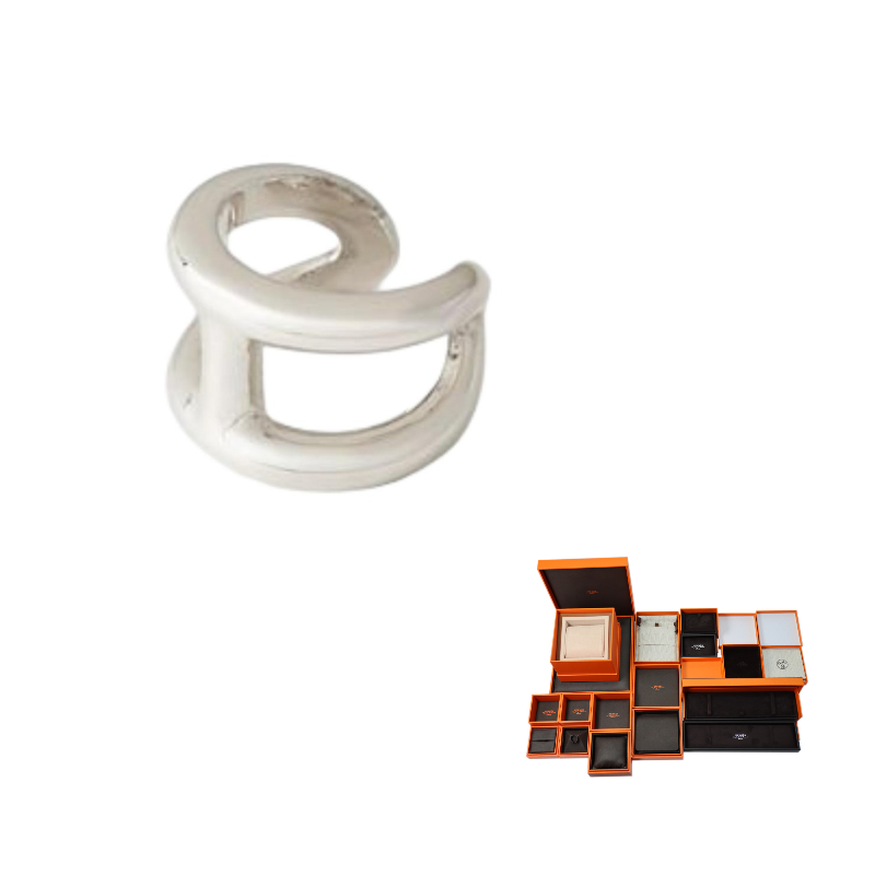 HERMES 925 Sterling Silver Rings Women's Silver