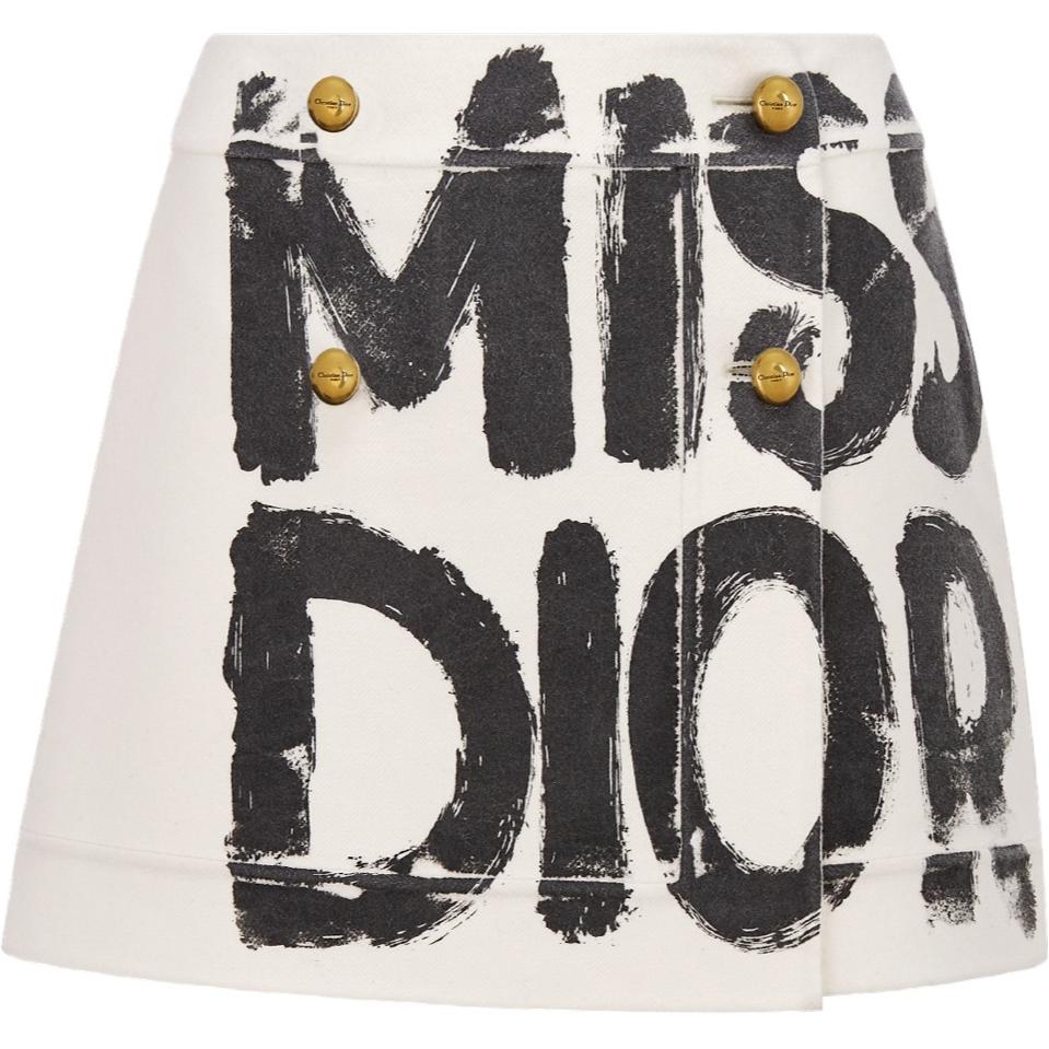 DIOR FW24 Casual Short Skirts Women's White