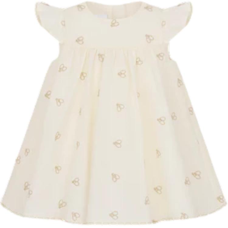 DIOR Dress Cream White Infant And Toddler