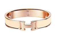 HERMES Clic Metal Enamel Bangles Women's